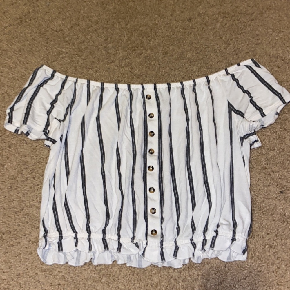 Off the shoulder crop top